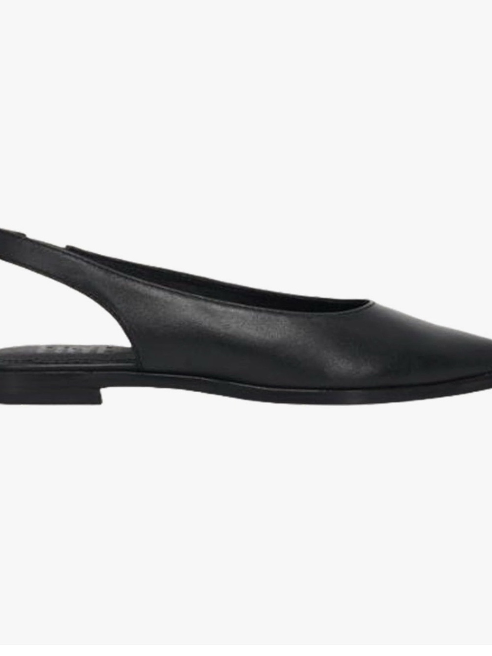 Frye Black Leather Kenzie Slingback Flat NWT and Box - Picture 7 of 8